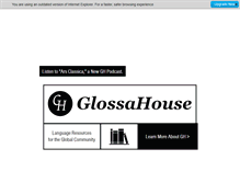 Tablet Screenshot of glossahouse.com